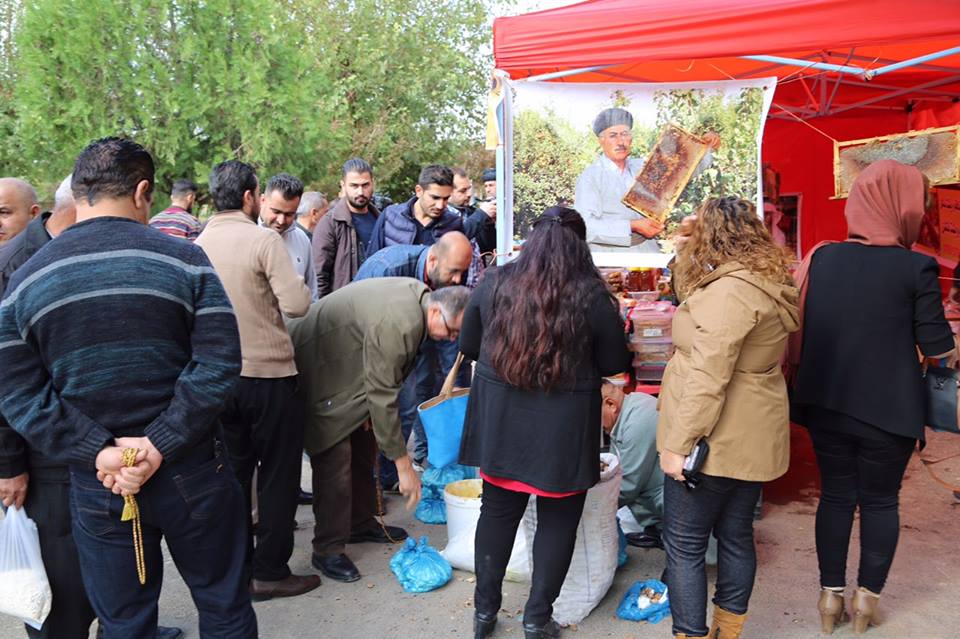 Dozens of beekeepers participated in Sulaimani honey festival, Nov. 8, 2018. (Photo: Ibrahim Fatah)